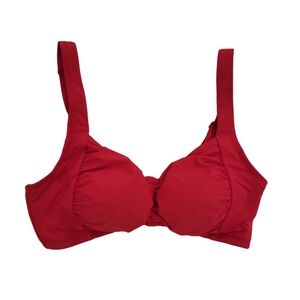 Amoena Nevis Swim Top Size 8C Bright Pink Colorful Mastectomy Bikini Top